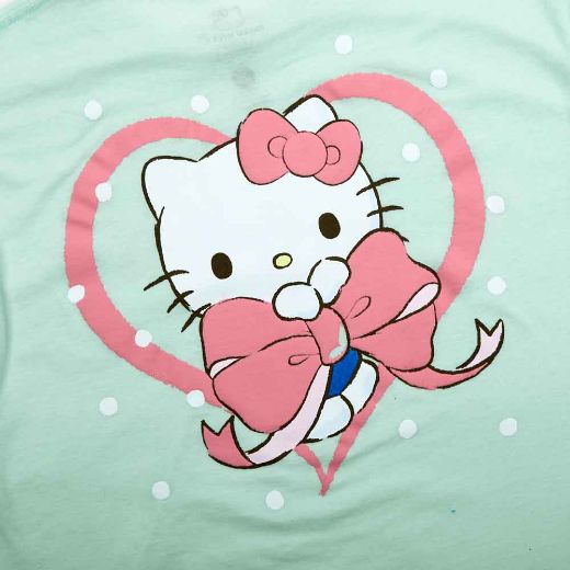 Picture of Hello Kitty Heart Ribbon Junior's Tee