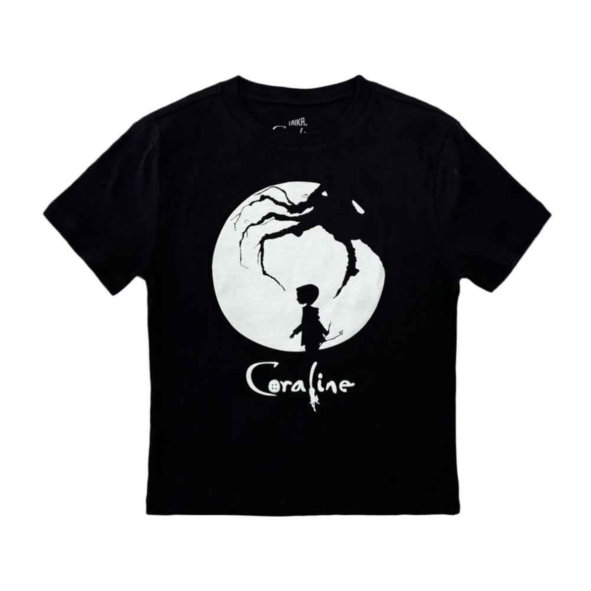 Picture of Coraline Silhouette Juniors Cropped Baby Tee