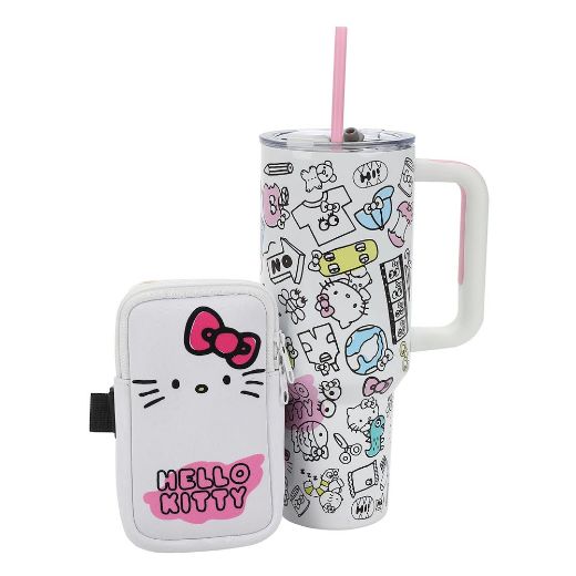 Picture of Hello Kitty Bag & 40 oz. Stainless Steel Tumbler Set