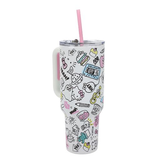 Picture of Hello Kitty Bag & 40 oz. Stainless Steel Tumbler Set