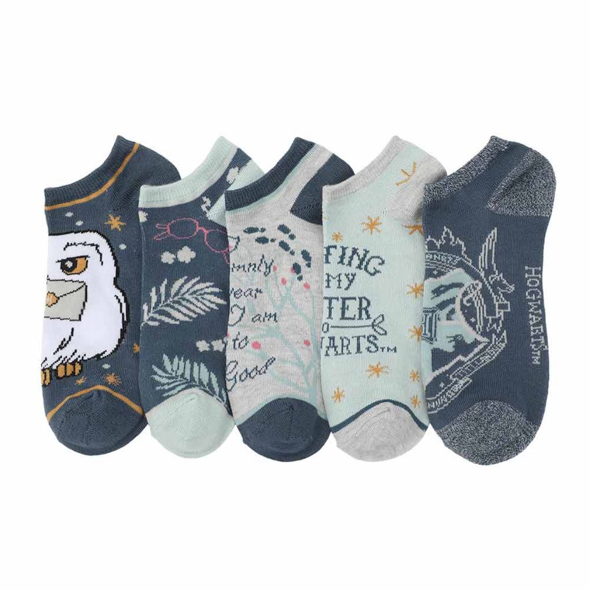 Picture of Harry Potter Hedwig Women's 5 Pair Ankle Socks