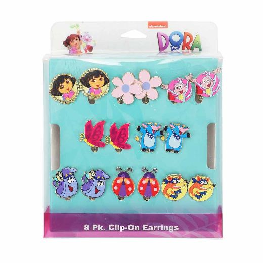 Picture of Dora The Explorer Characters 8 Pack Clip on Earring Set 