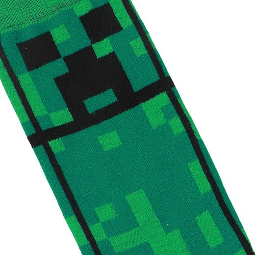 Picture of Minecreaft Creeper Animigos 360 Character Crew Socks
