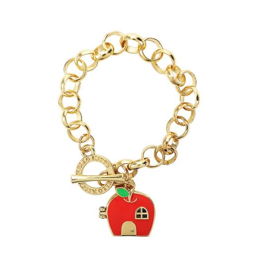 Picture of Hello Kitty Apple House Gold Chain Bracelet