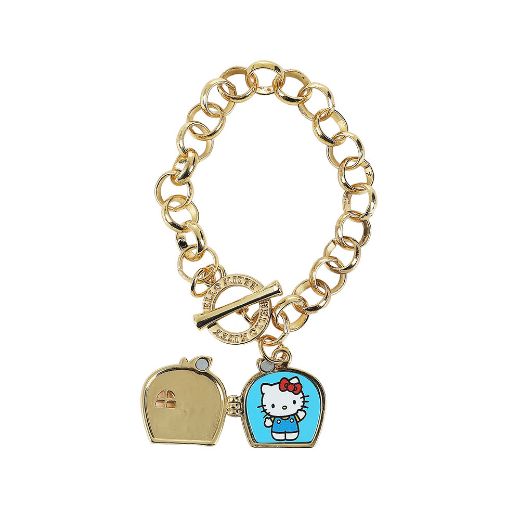 Picture of Hello Kitty Apple House Gold Chain Bracelet