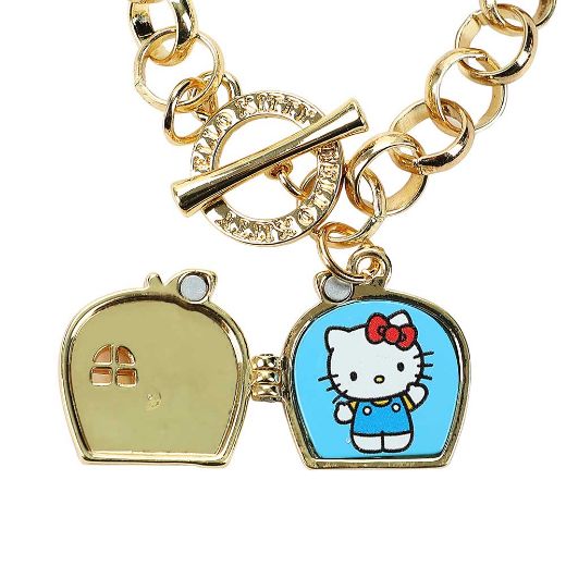 Picture of Hello Kitty Apple House Gold Chain Bracelet