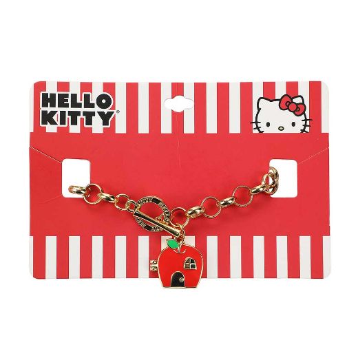 Picture of Hello Kitty Apple House Gold Chain Bracelet