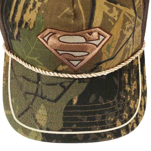 Picture of DC Comics Superman Camo Vintage Rope Trucker