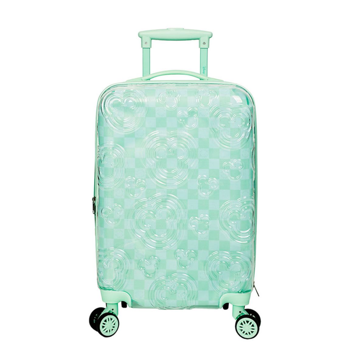 Picture of Disney Mickey Mouse Clear Embossed 20 in. Rolling Luggage