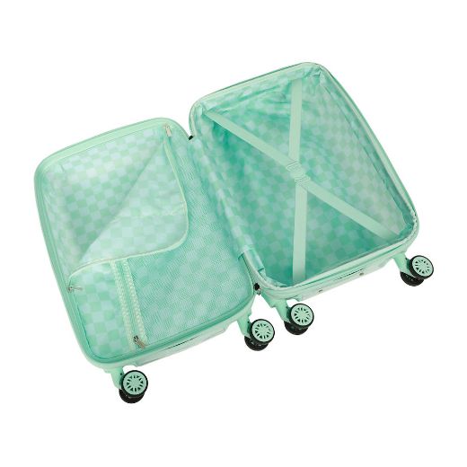 Picture of Disney Mickey Mouse Clear Embossed 20 in. Rolling Luggage