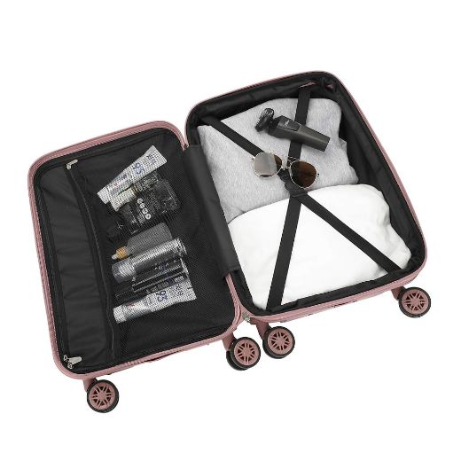Picture of Hello Kitty Rose Embossed 20 in. Rolling Luggage