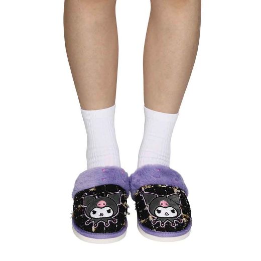 Picture of Kuromi Faux Fur Junior's Character Mules