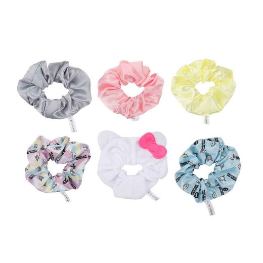 Picture of Hello Kitty & Friends 6 Pack 3D Plush Scrunchies