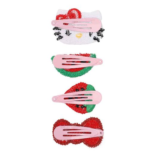 Picture of Hello Kitty 4 pc. Crocheted Hair Clips