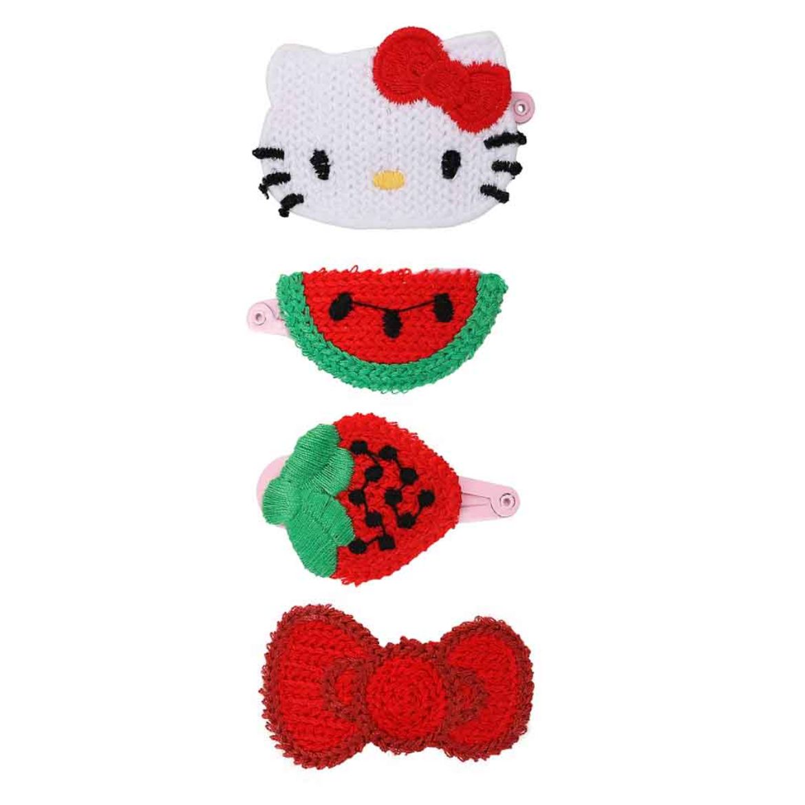 Picture of Hello Kitty 4 pc. Crocheted Hair Clips