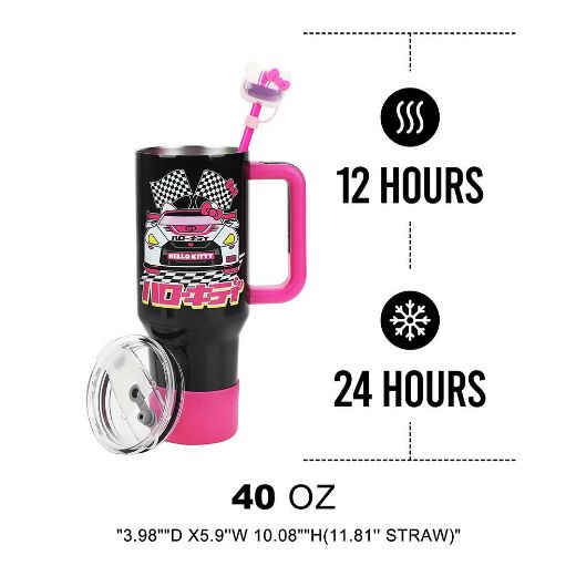 Picture of Hello Kitty Tokyo Speed & Straw Cover 40 oz Stainless Steel Tumbler