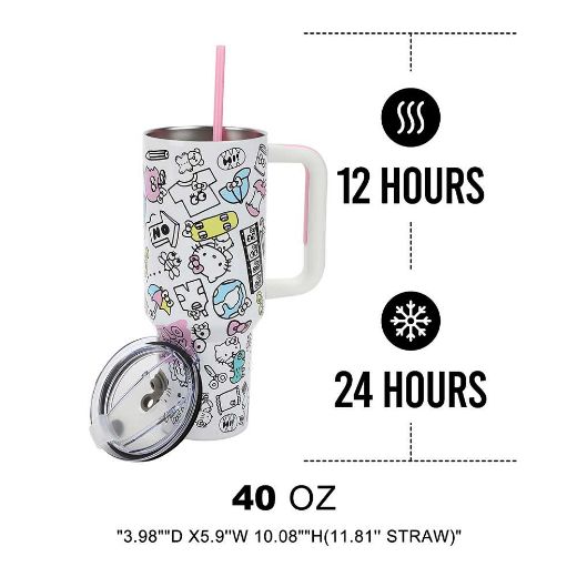 Picture of Hello Kitty Bag & 40 oz. Stainless Steel Tumbler Set