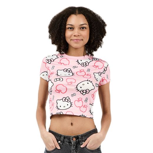 Picture of Hello Kitty Juniors Cropped Baby Tee