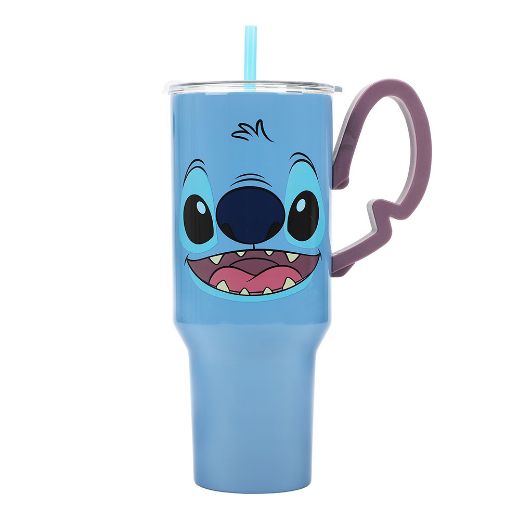 Picture of Disney Stitch Hands Up Sculpted Handles 40 oz Stainless Steel Tumbler