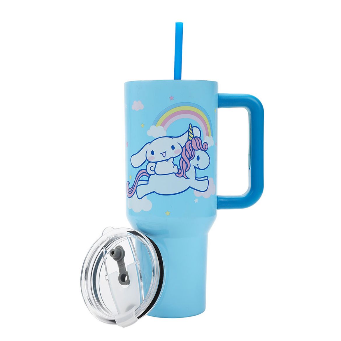 Picture of Cinnamoroll with Unicorn 40 oz Stainless Steel Tumbler