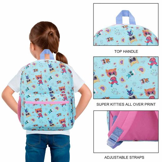 Picture of SuperKitties Characters AOP Youth Backpack