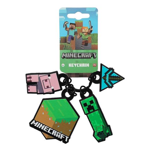 Picture of Minecraft Franchise Multi Charm Keychain