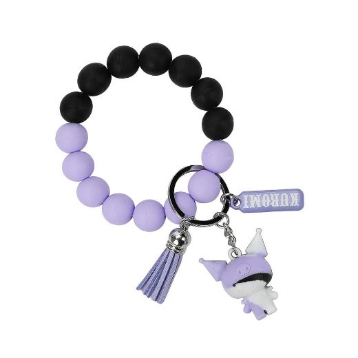Picture of Kuromi Beaded Multi-Charm Keychain