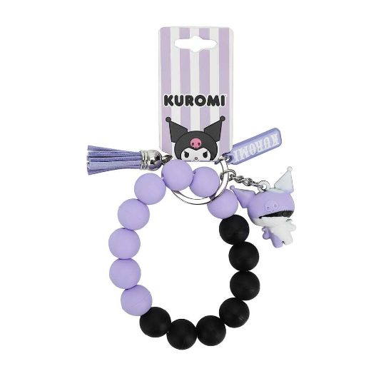 Picture of Kuromi Beaded Multi-Charm Keychain