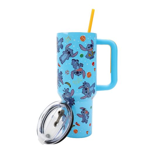 Picture of Disney Stitch 40 oz. Stainless Steel Tumbler & Bag Set