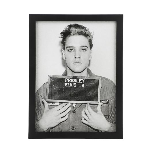 Picture of Elvis Presley 12x16 in. Mug Shot Framed Print