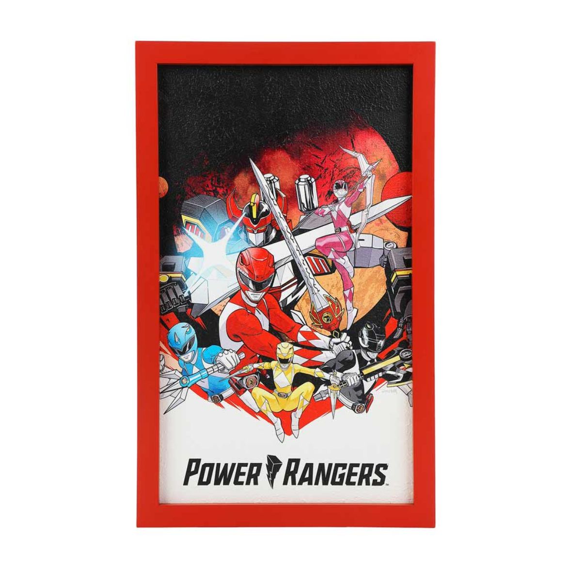 Picture of Power Rangers on 11x18 in. Printed Frame