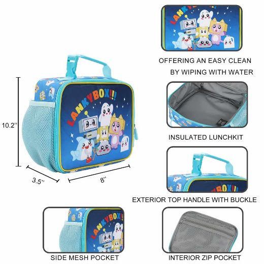 Picture of Lankybox Clear PVC Insulated Lunch Tote