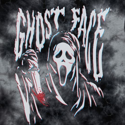 Picture of Ghost Face Crystal Washed Oversized Unisex Tee