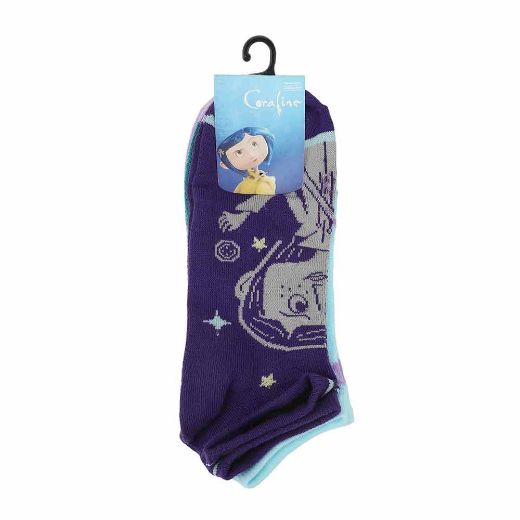 Picture of Coraline Characters 5 Pair Ankle Socks