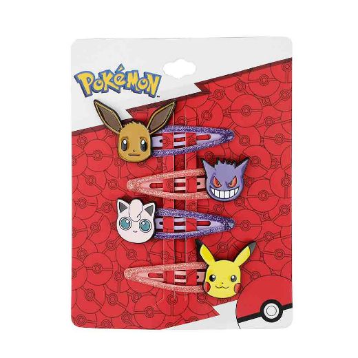 Picture of Pokemon Characters 4 pc. Hair Clip Set