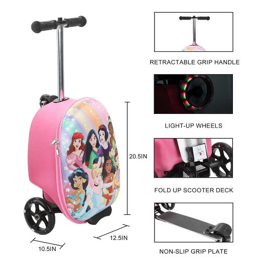 Picture of Disney Princess Scooter Youth Rolling Luggage