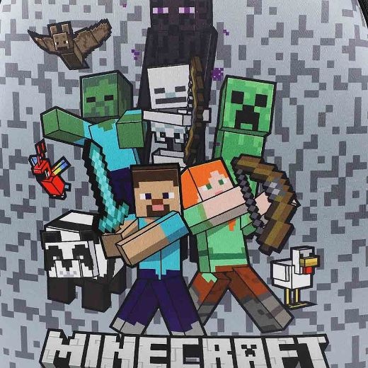 Picture of Minecraft Characters Scooter Youth Rolling Luggage