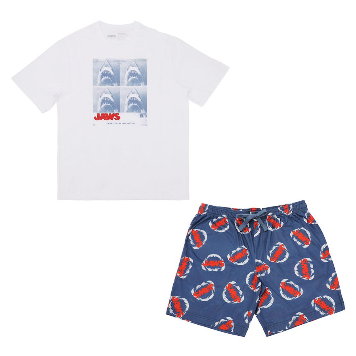 Picture of Bioworld Jaws Tee & AOP Short Lounge Set