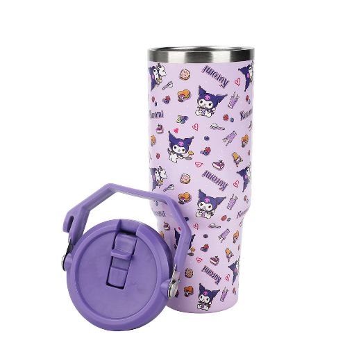 Picture of Kuromi 40 oz Stainless Steel Tumbler with Handle