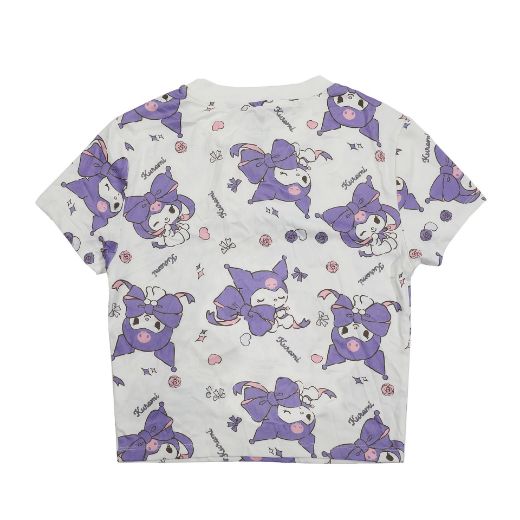 Picture of Kuromi Bows Juniors Cropped Baby Tee