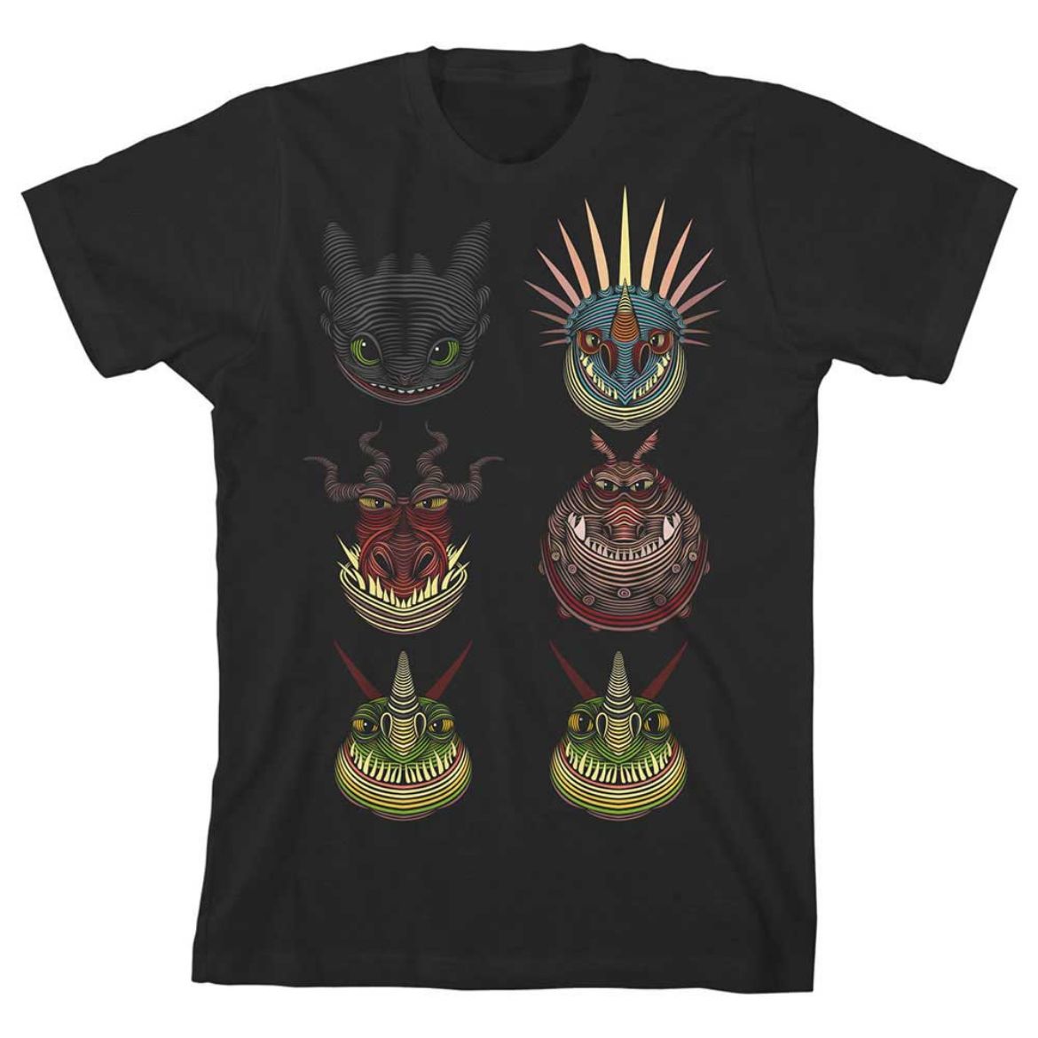 Picture of How to Train Your Dragon Heads Unisex Youth Tee
