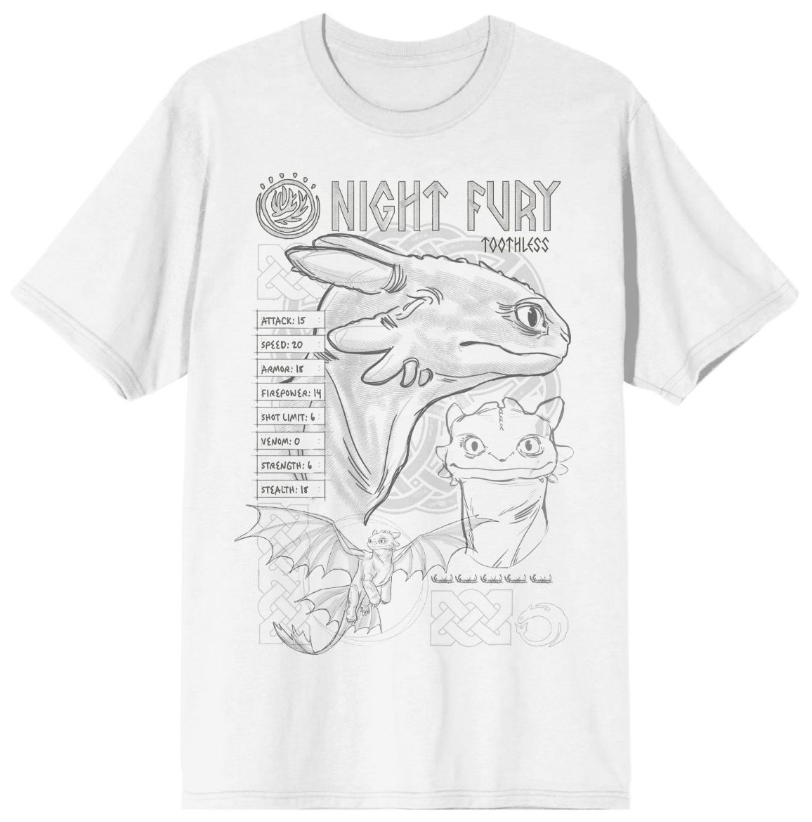 Picture of How to Train Your Dragon Night Fury Unisex Tee