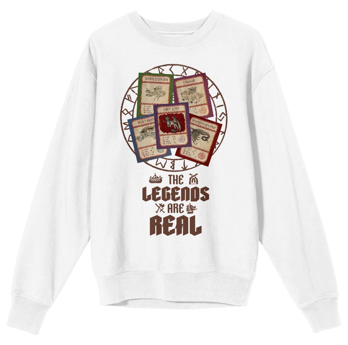 Picture of How to Train Your Dragon 5 Dragon Cards Unisex Sweatshirt