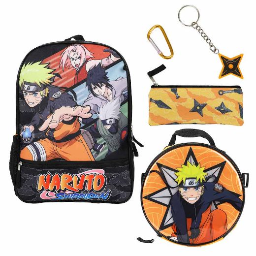Picture of Naruto Shippuden AOP Youth 5 pc Backpack Set
