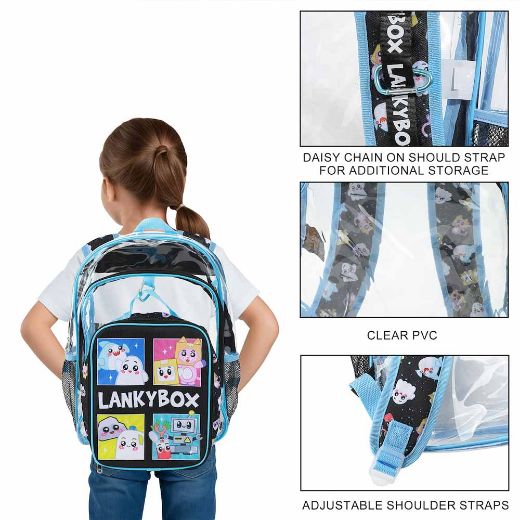 Picture of LankyBox Transparent Youth Lunch Kit & Backpack Set