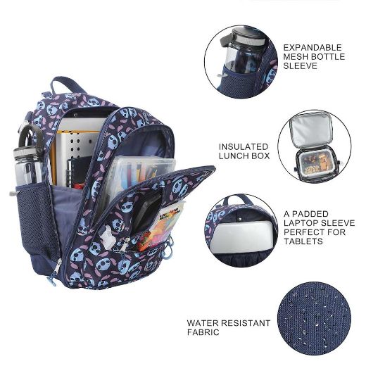 Picture of Disney Lilo & Stitch AOP 5 pc Youth Backpack Set