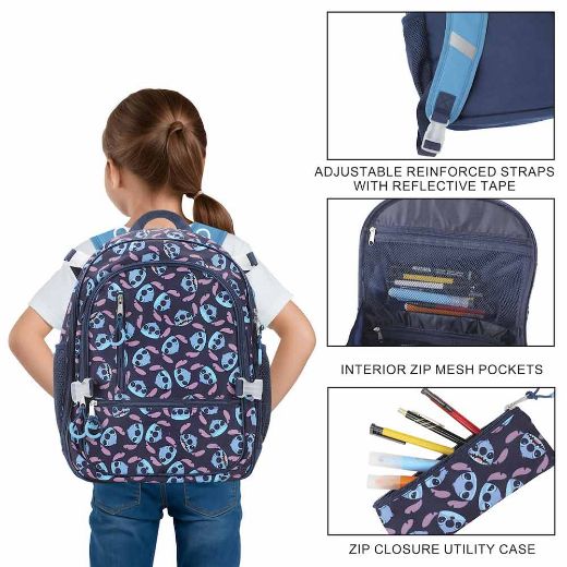 Picture of Disney Lilo & Stitch AOP 5 pc Youth Backpack Set