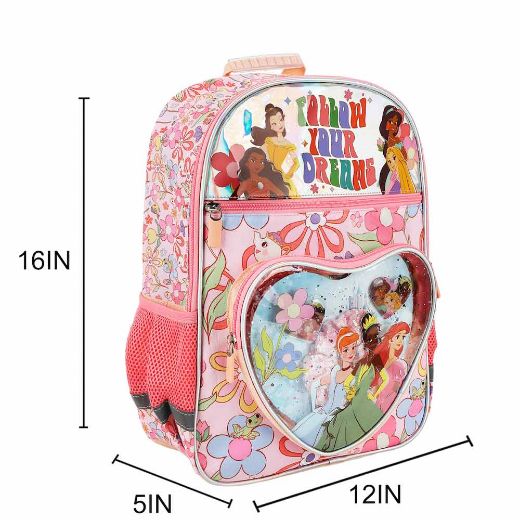 Picture of Disney Princess AOP Youth Hair Accessories & Backpack Set