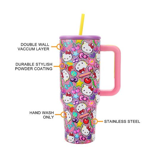 Picture of Hello Kitty 40 oz Stainless Steel Tumbler