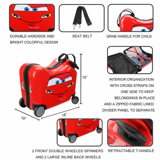 Picture of Disney Cars Ride on Luggage